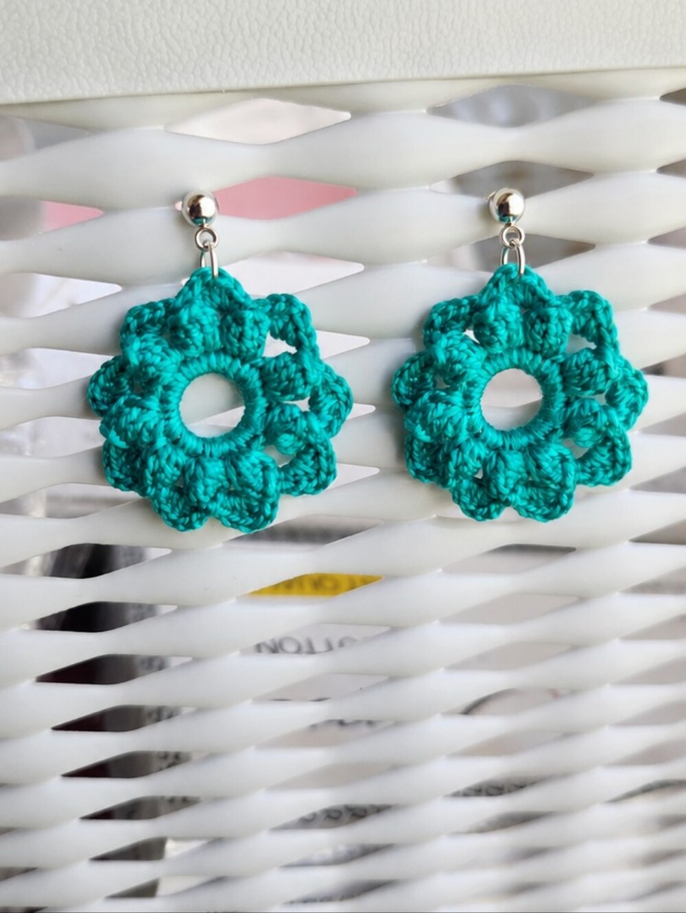 Handmade Crochet Flower Earring  - Women Accessories
